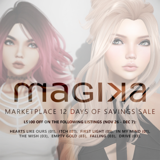 Magika - Marketplace 12 Days of Saving Sale